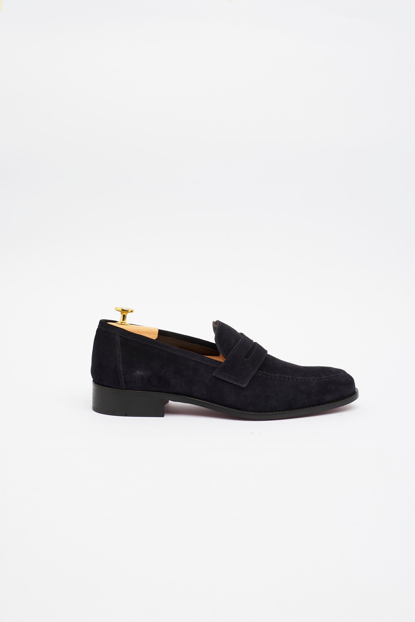Mocassino Penny Loafer in Camoscio Blu