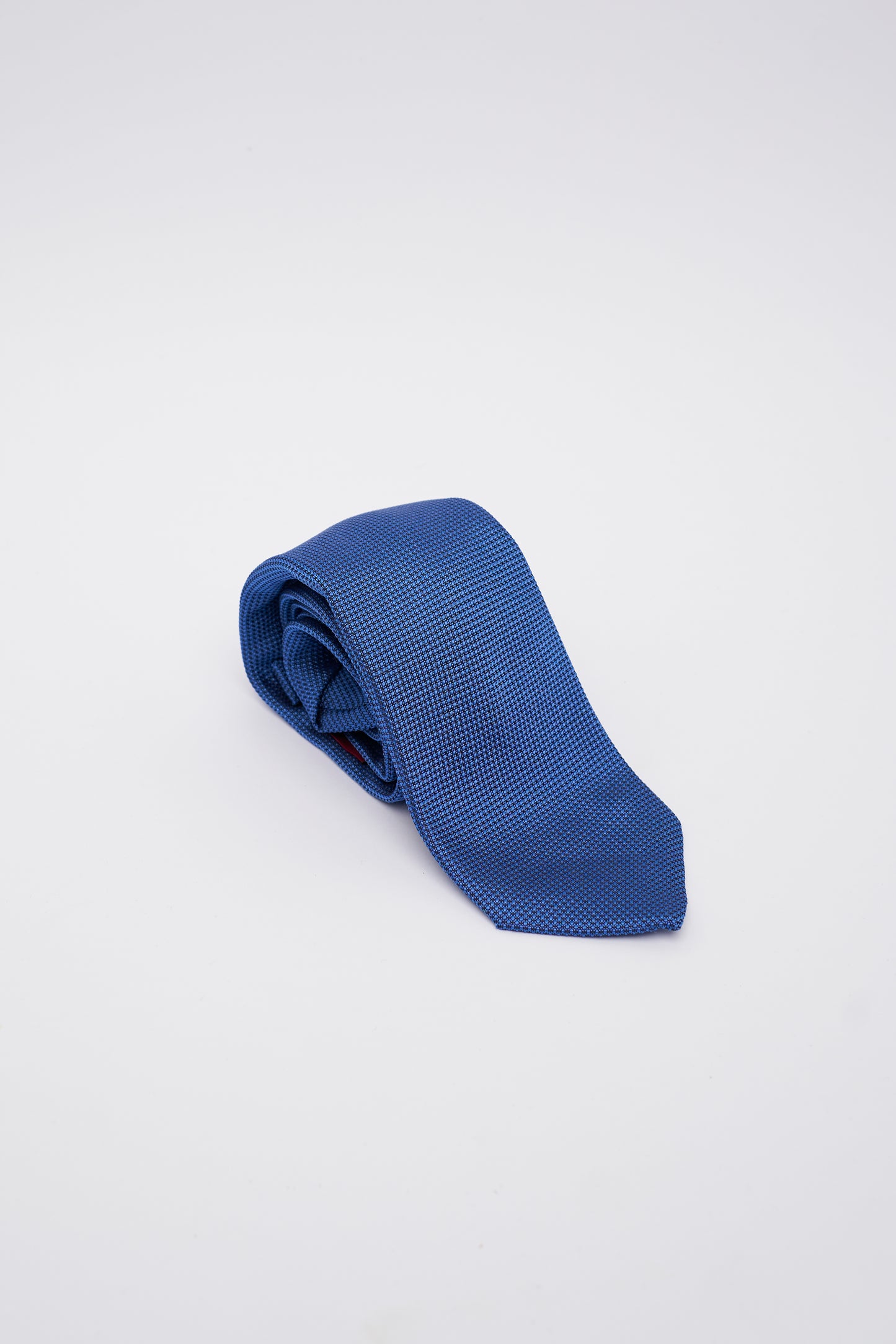 Cravatta in Seta Azzurra con Texture