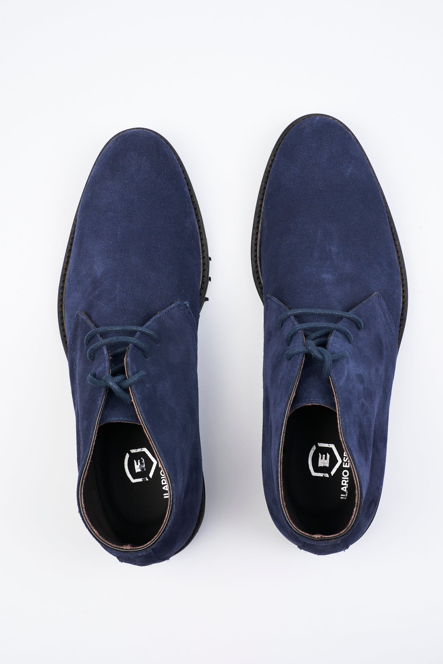 Blue Suede Ankle Boot