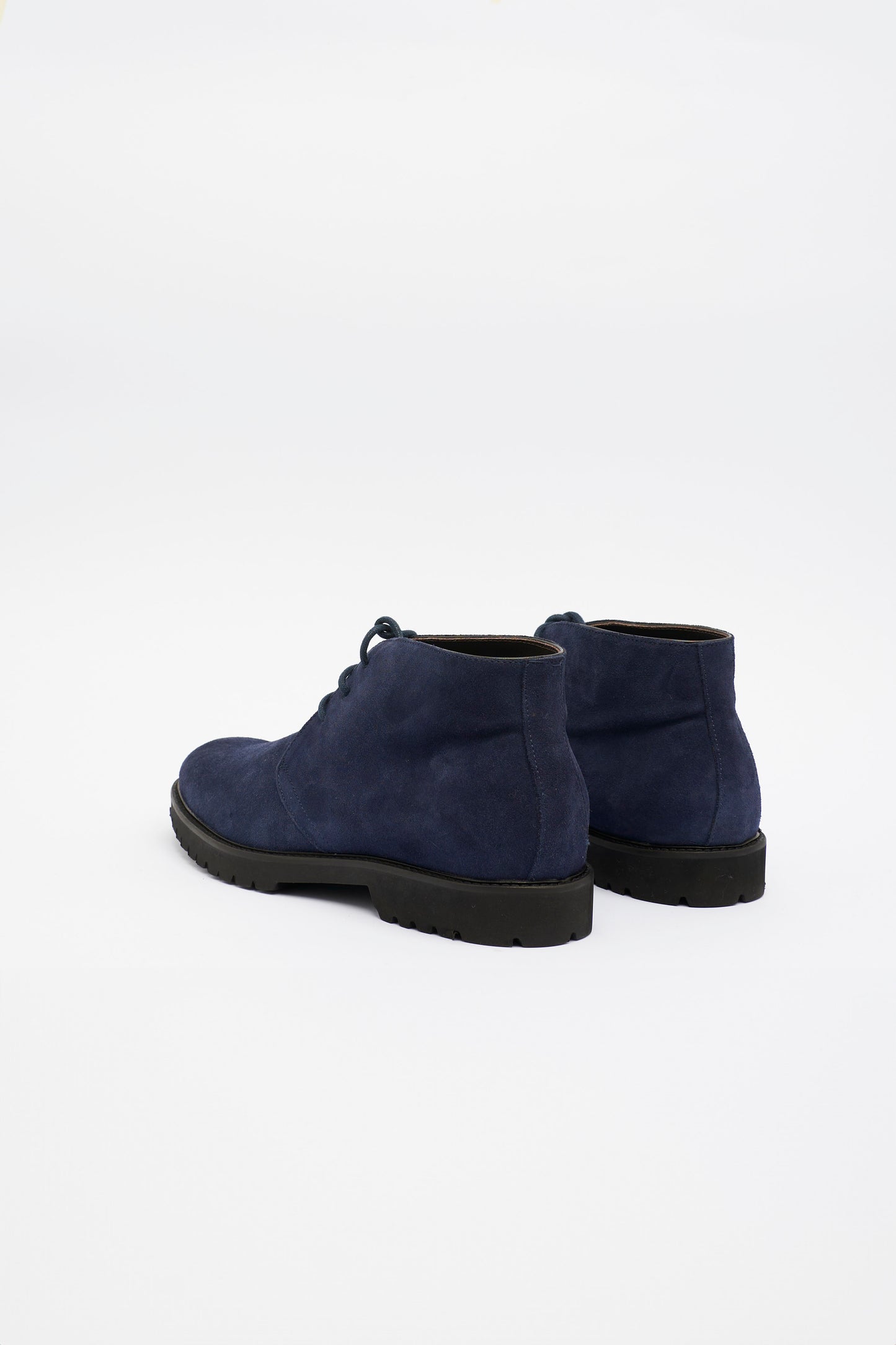 Blue Suede Ankle Boot