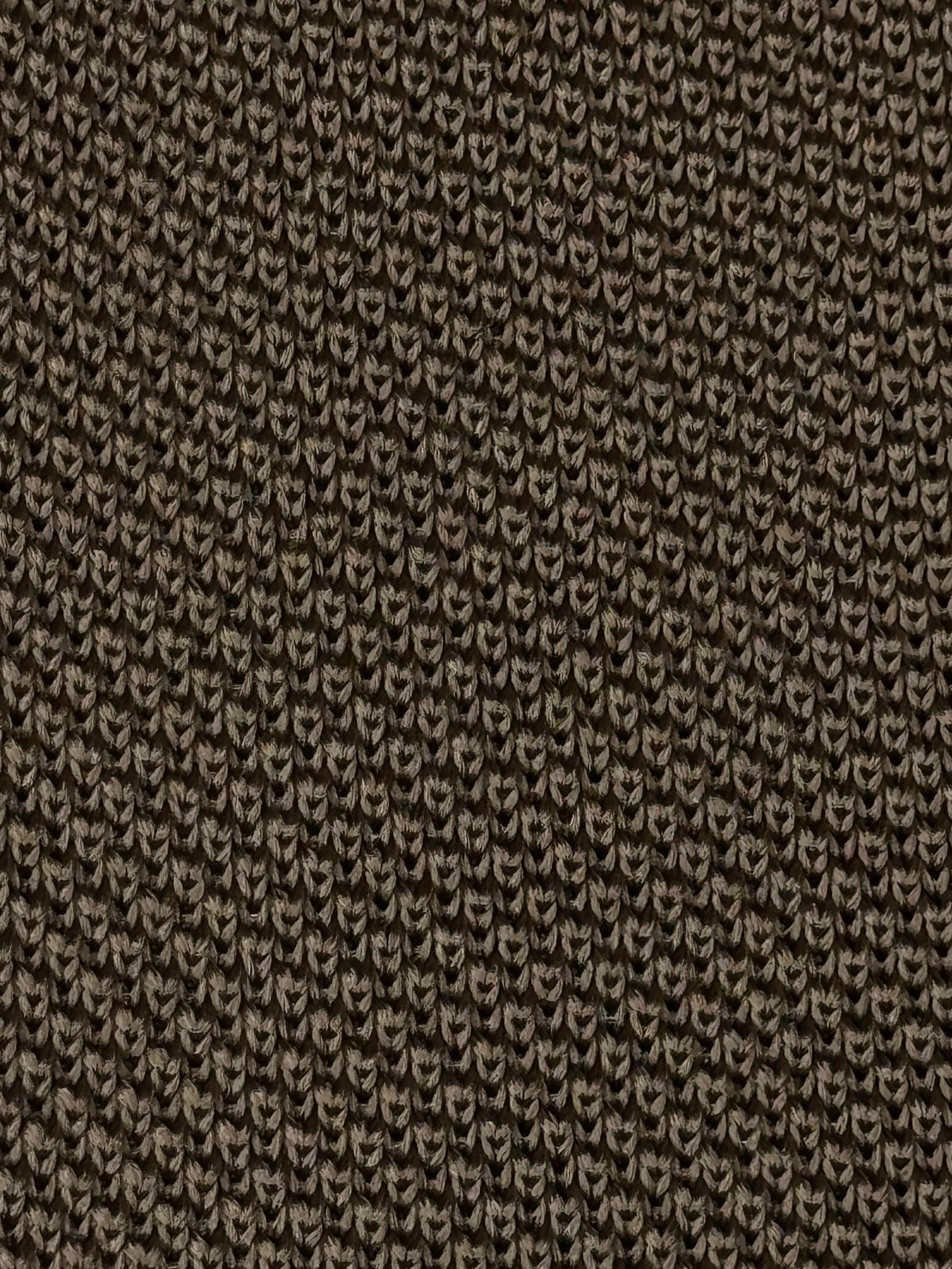 Cravatta in Maglia-Tortora