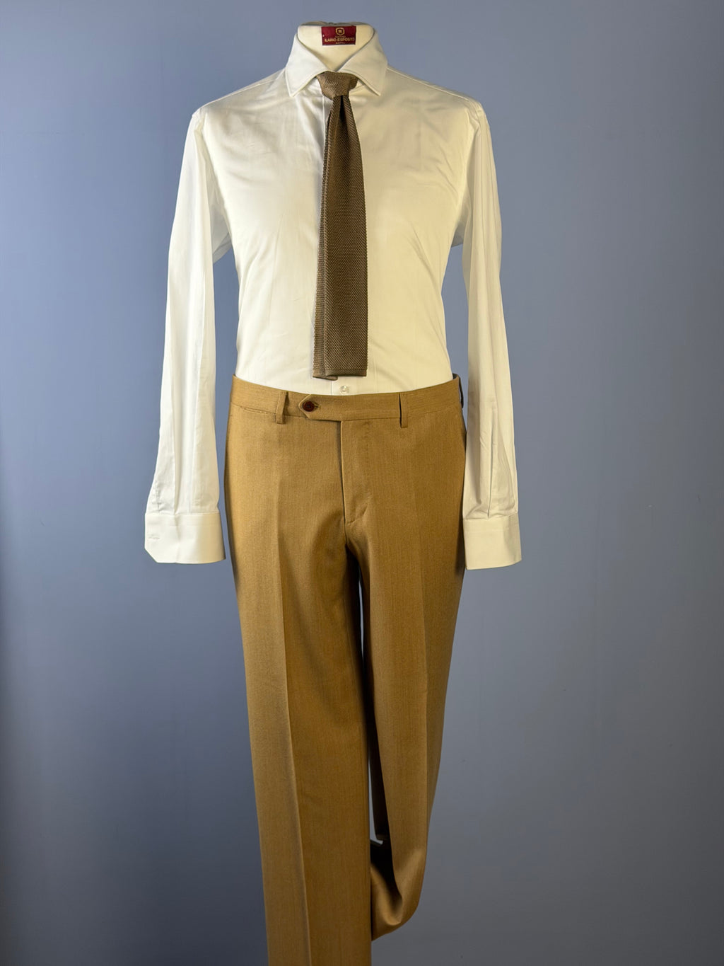 Pantaloni in Flanella-Giallo Ocra