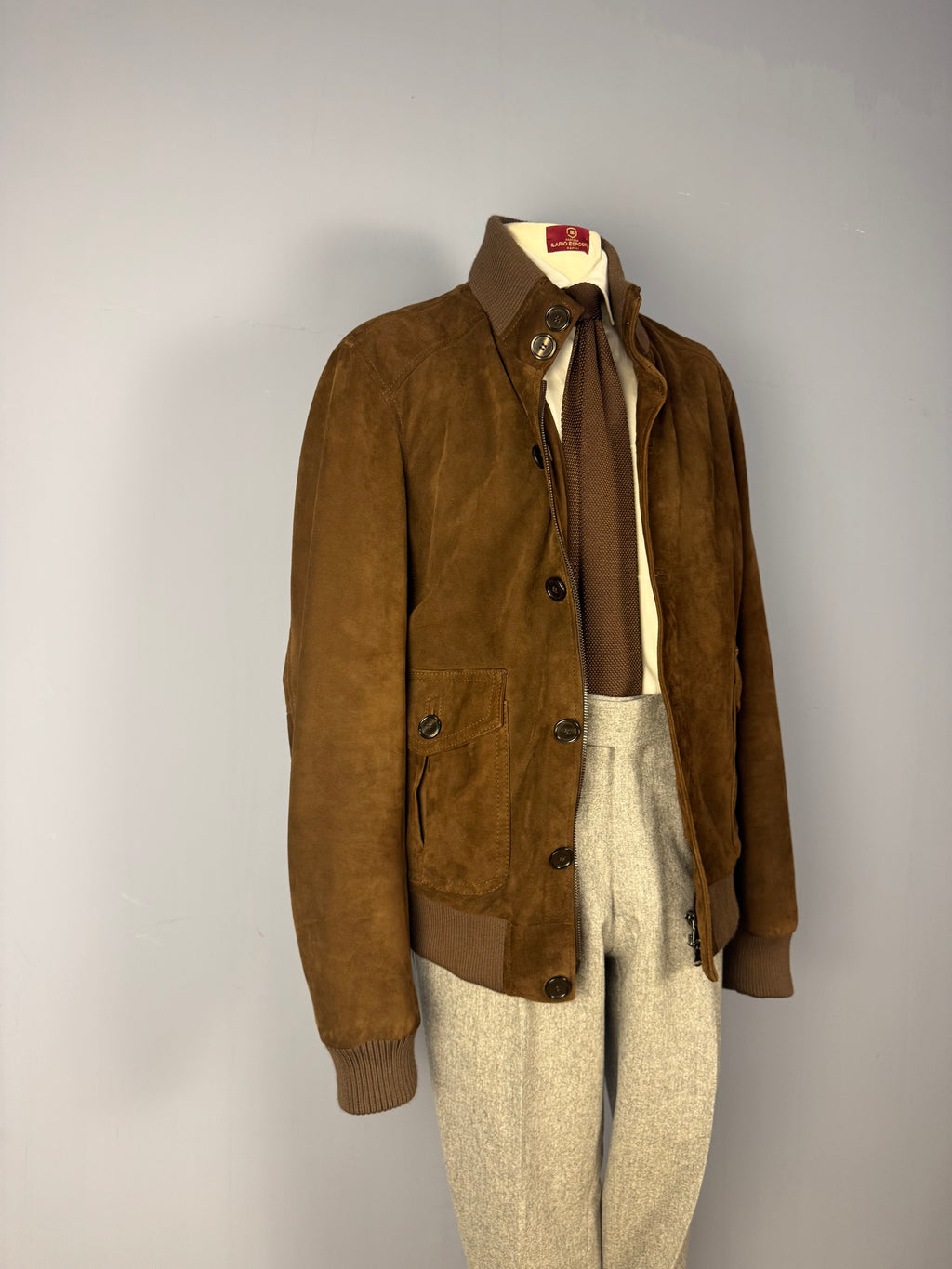 Bomber in Camoscio-Testa di Moro