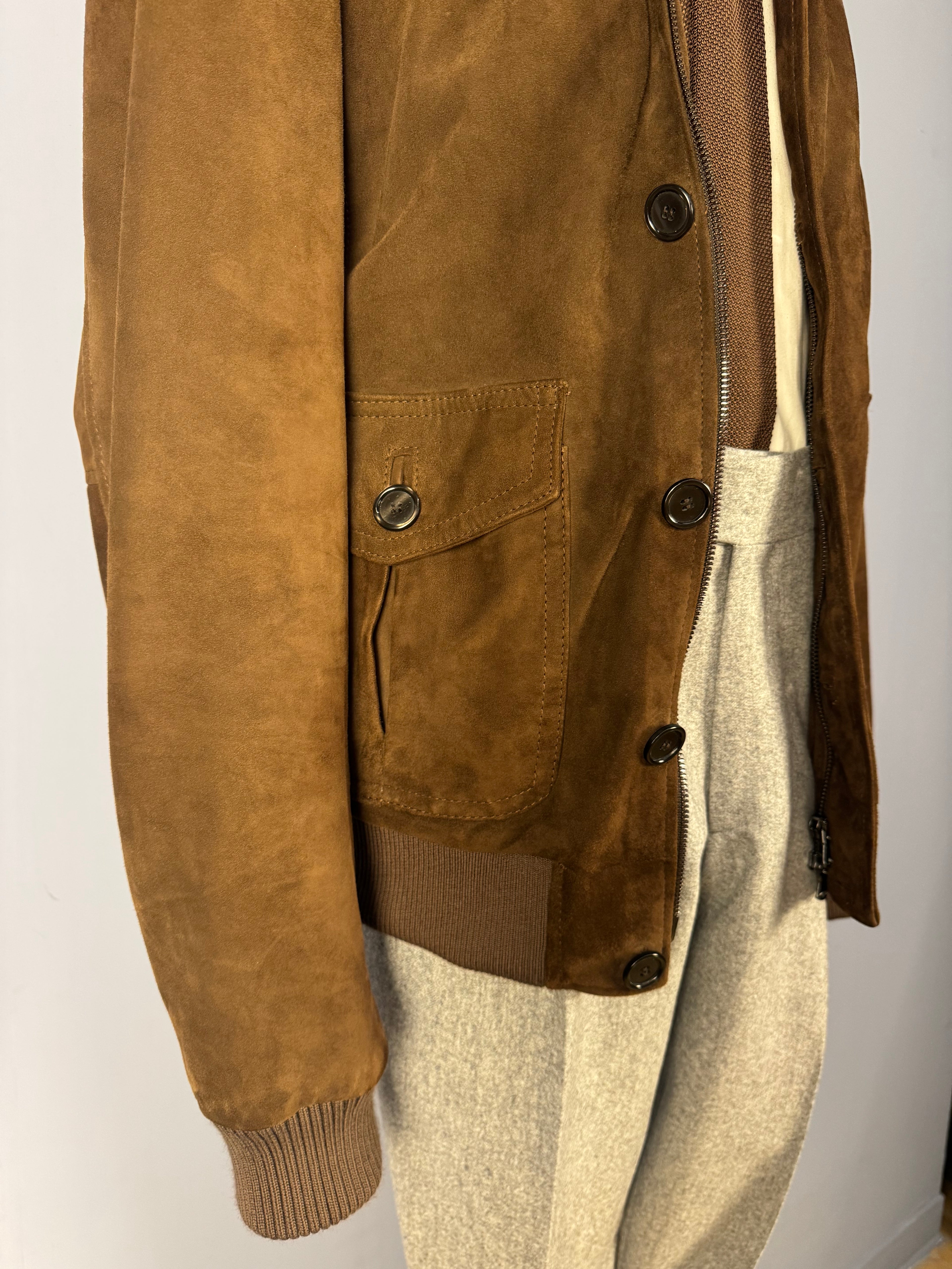 Bomber in Camoscio-Testa di Moro