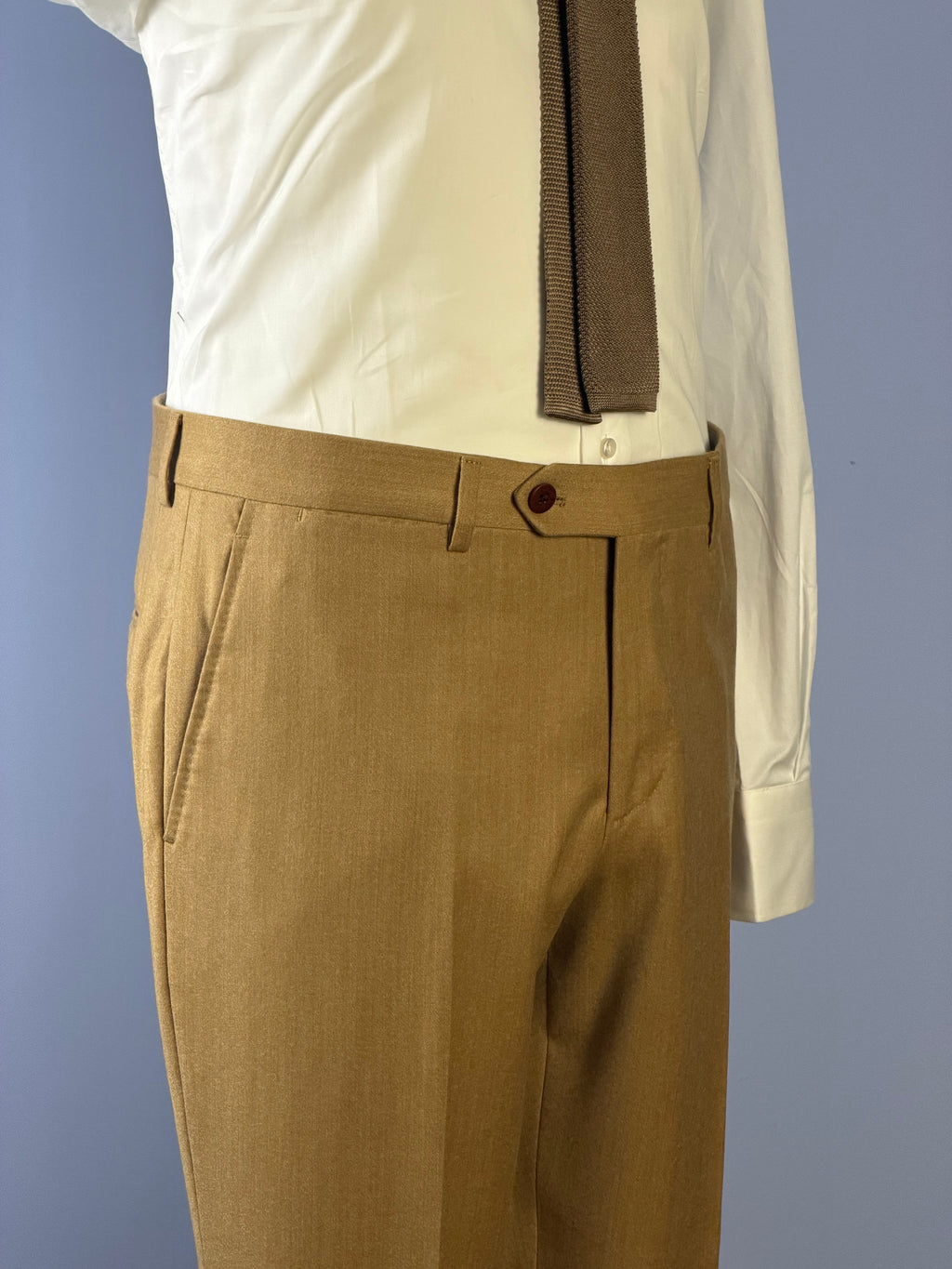 Pantaloni in Flanella-Giallo Ocra