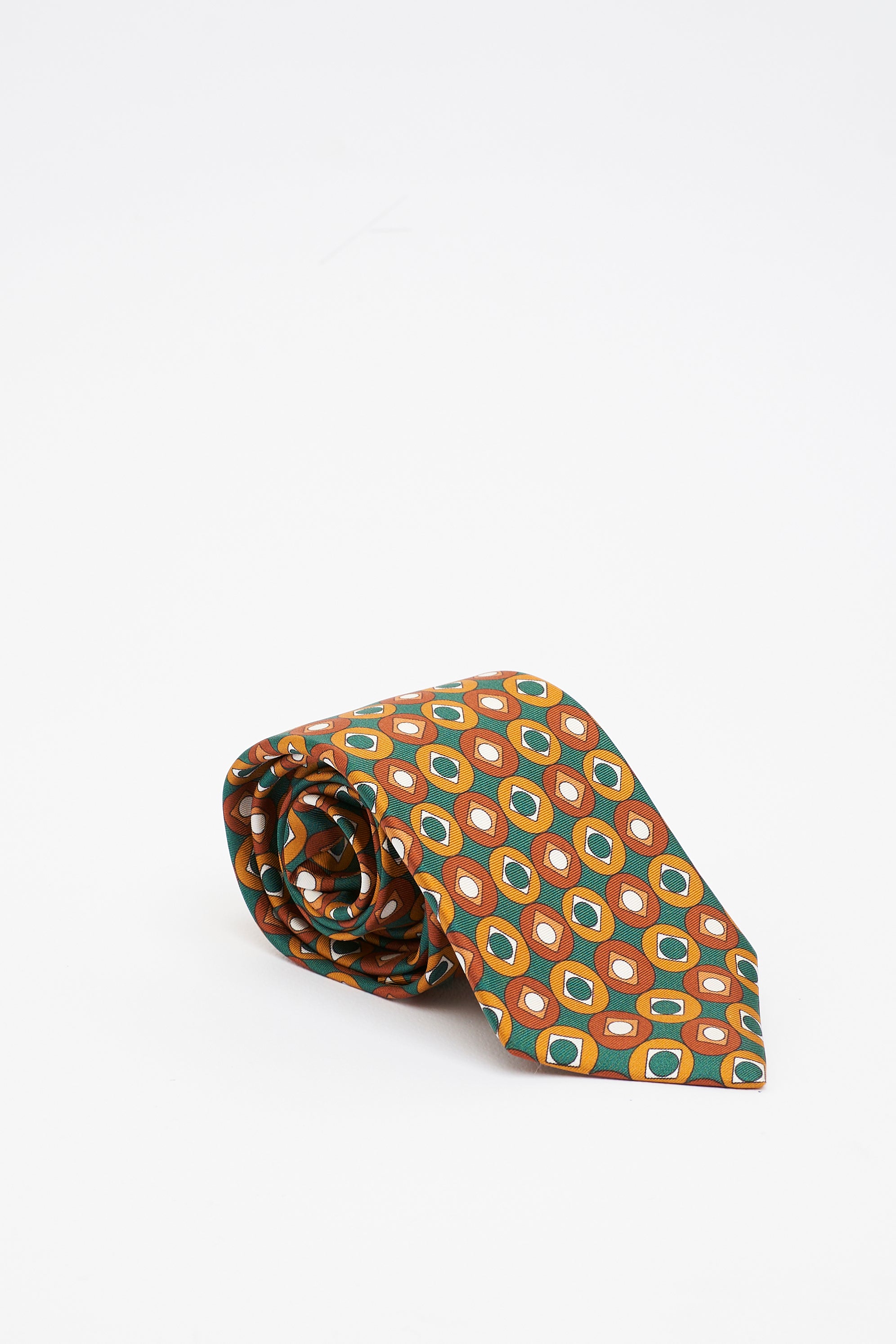 Cravatta in Seta Con Motivo Anni 70