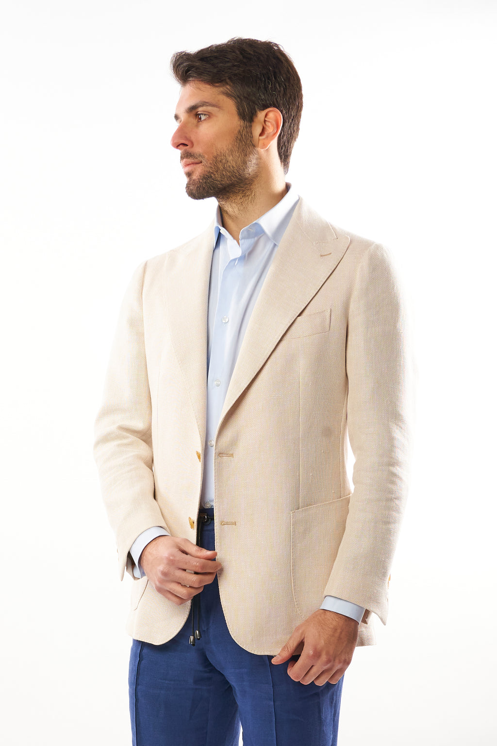 Giacca Nisida in Lino – Bianco Avorio