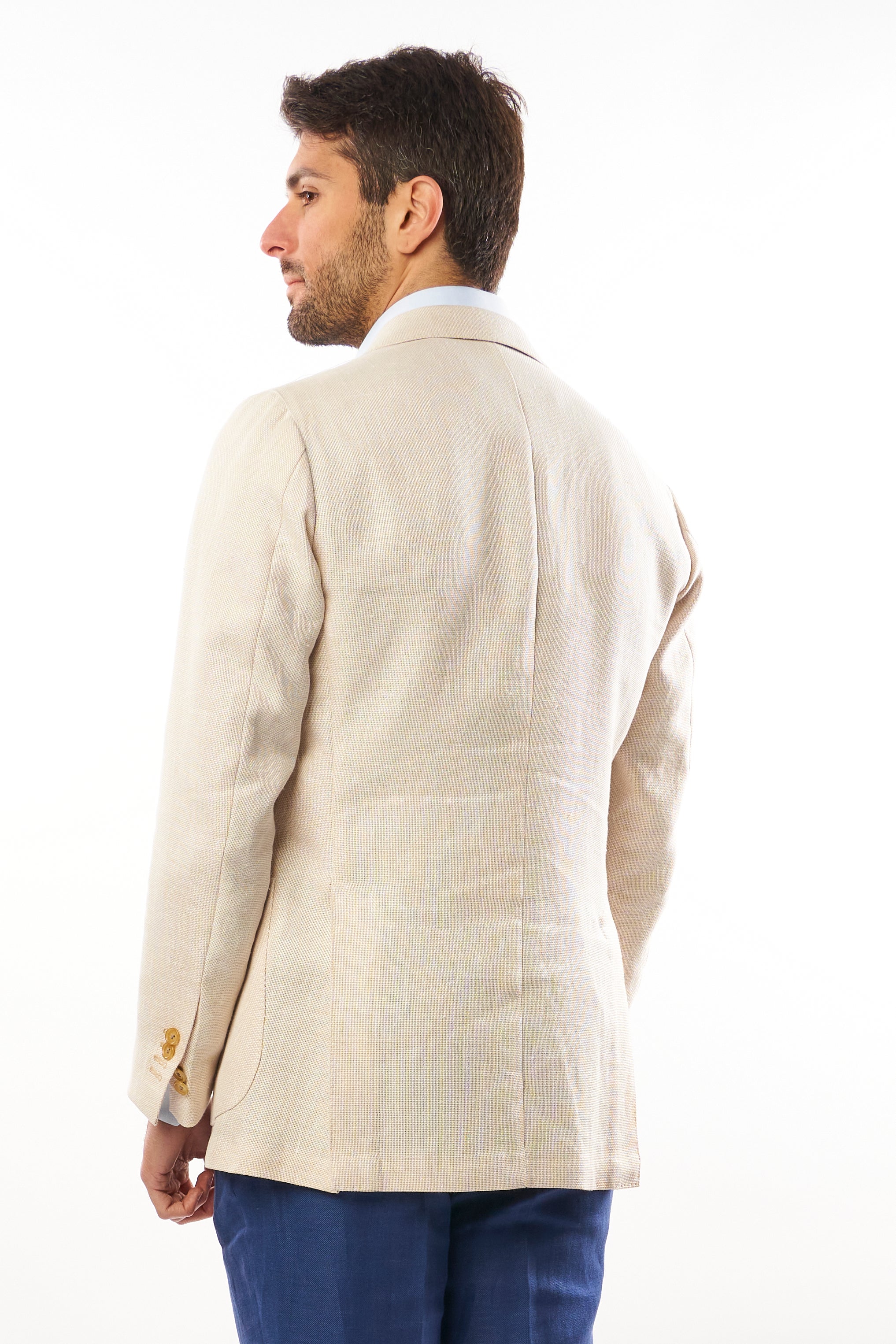 Giacca Nisida in Lino – Bianco Avorio