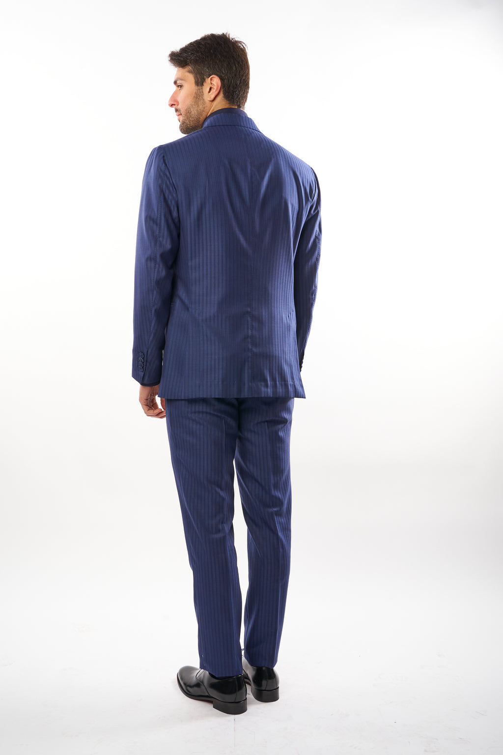 Abito Amalfi Tasmania Spigato - Bicolore Blu