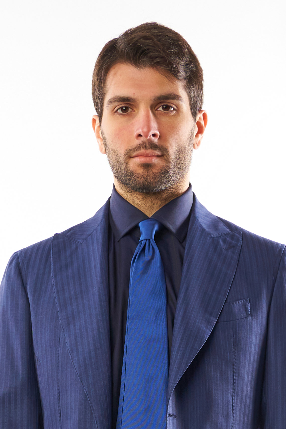 Abito Amalfi Tasmania Spigato - Bicolore Blu