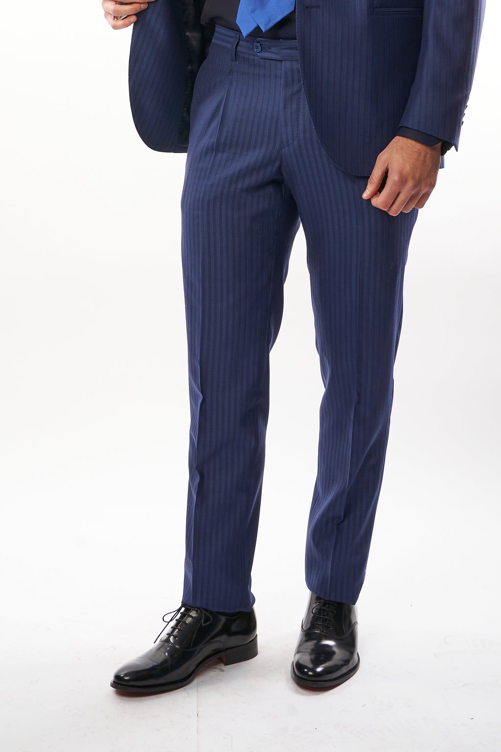 Abito Amalfi Tasmania Spigato - Bicolore Blu