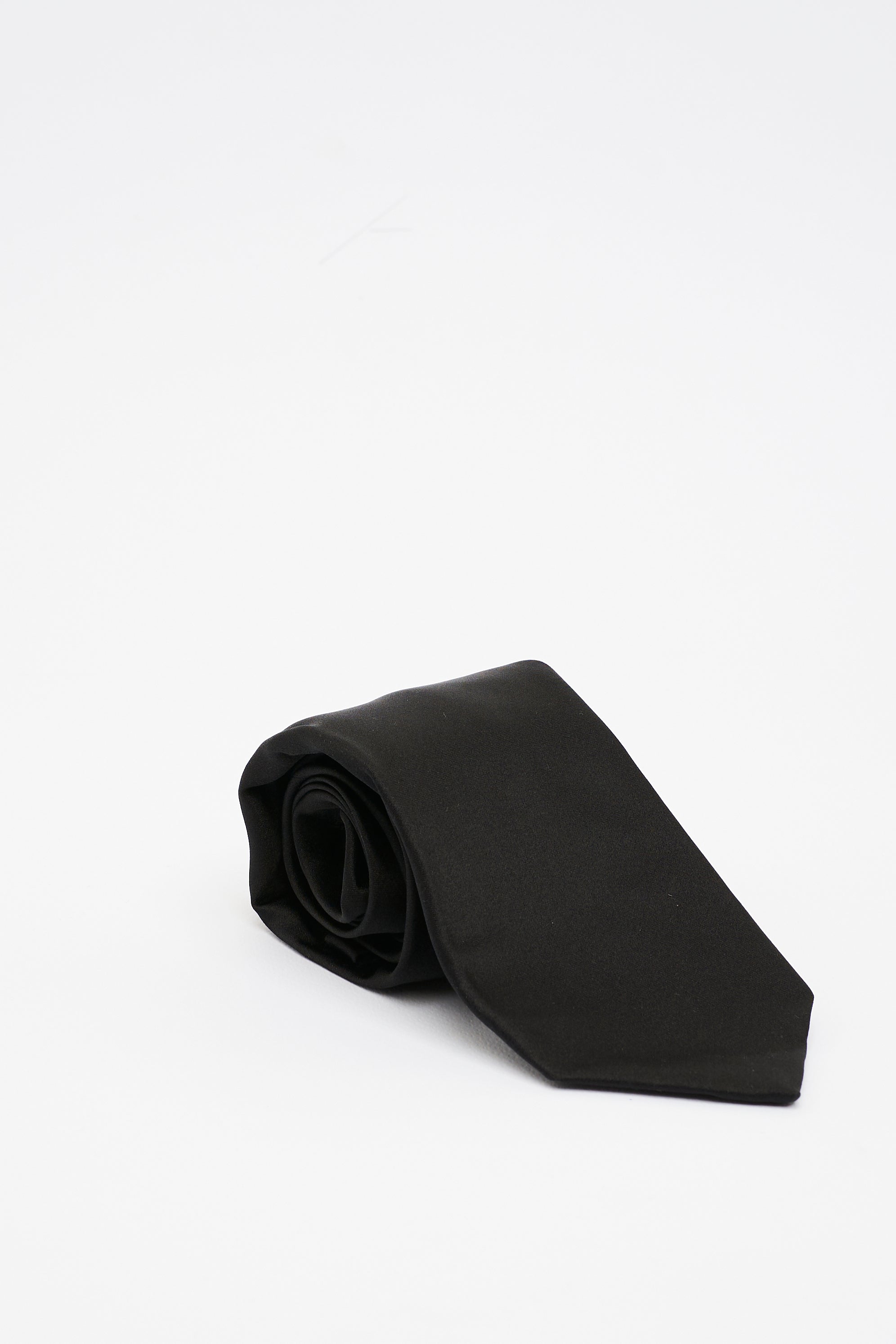 Cravatta in Seta Total Black