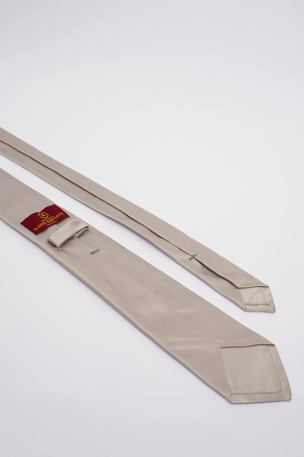 Cravatta in Seta Grigio Perla