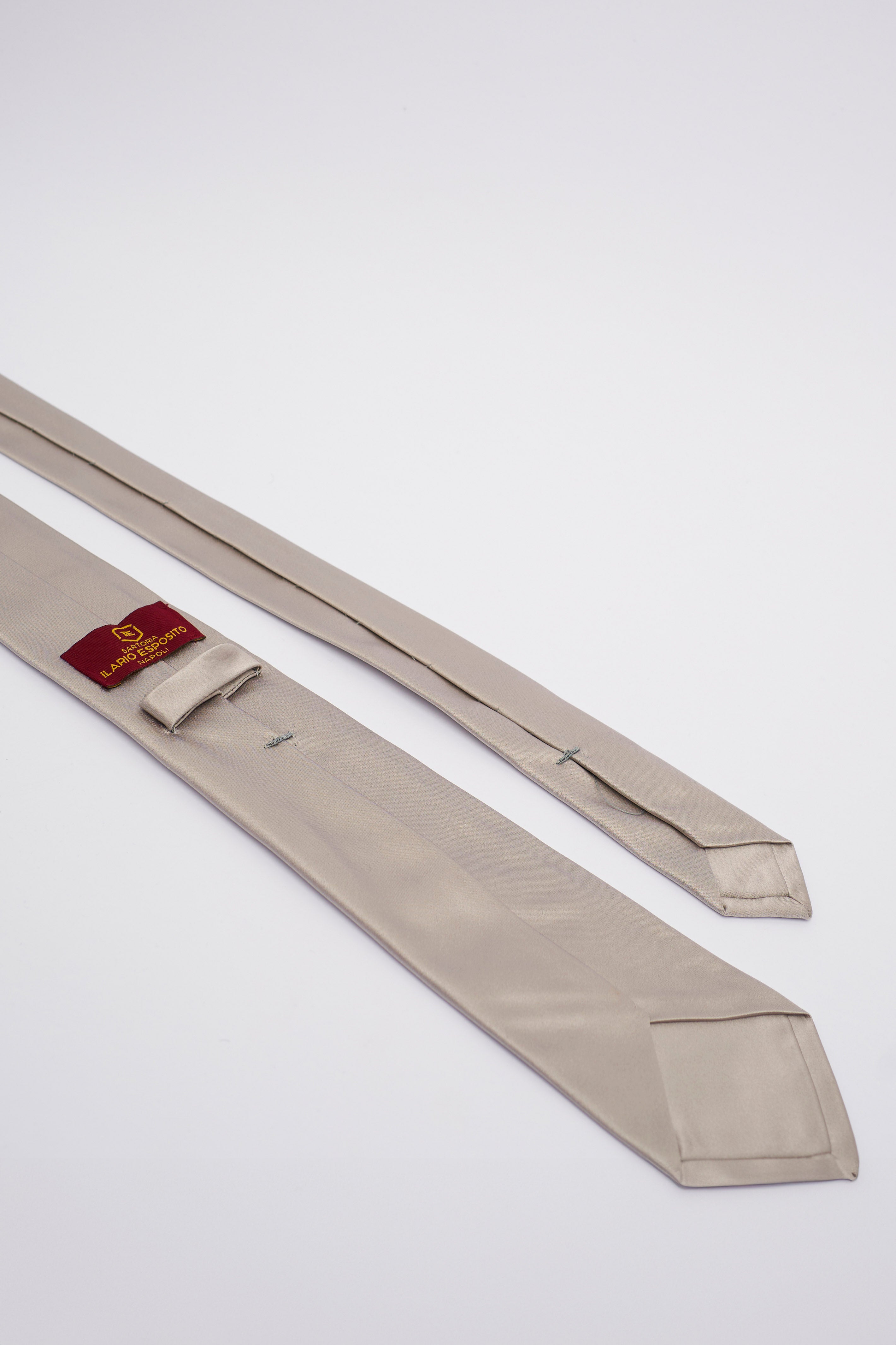 Cravatta in Seta Grigio Perla