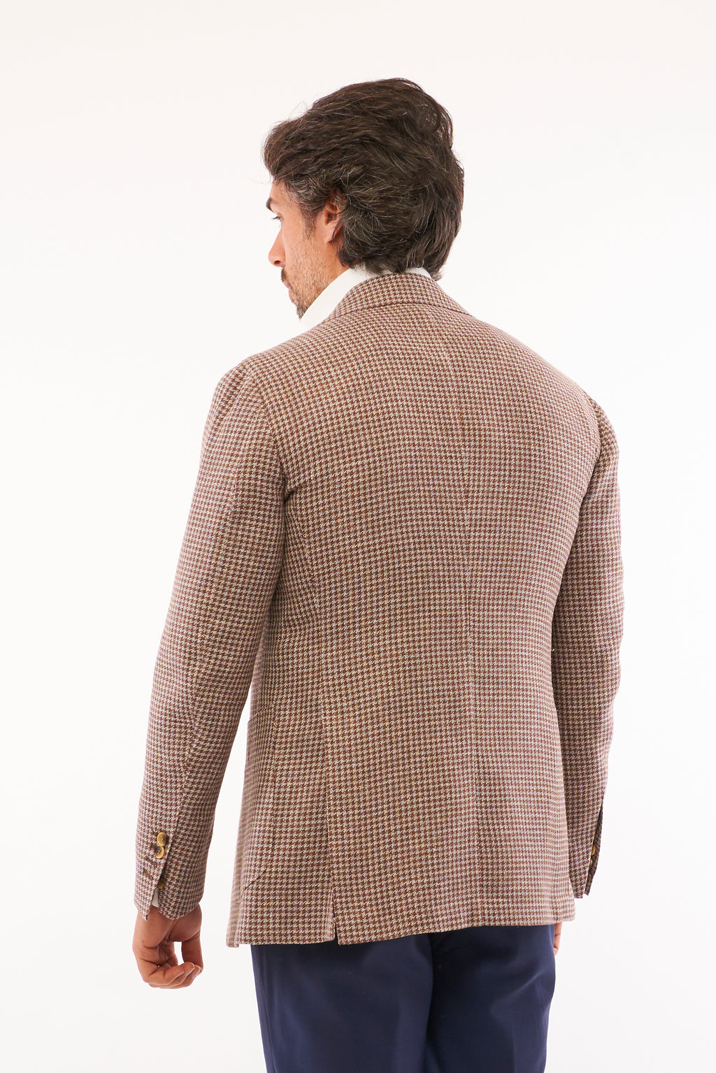 Giacca in Pied de Poule - Marrone