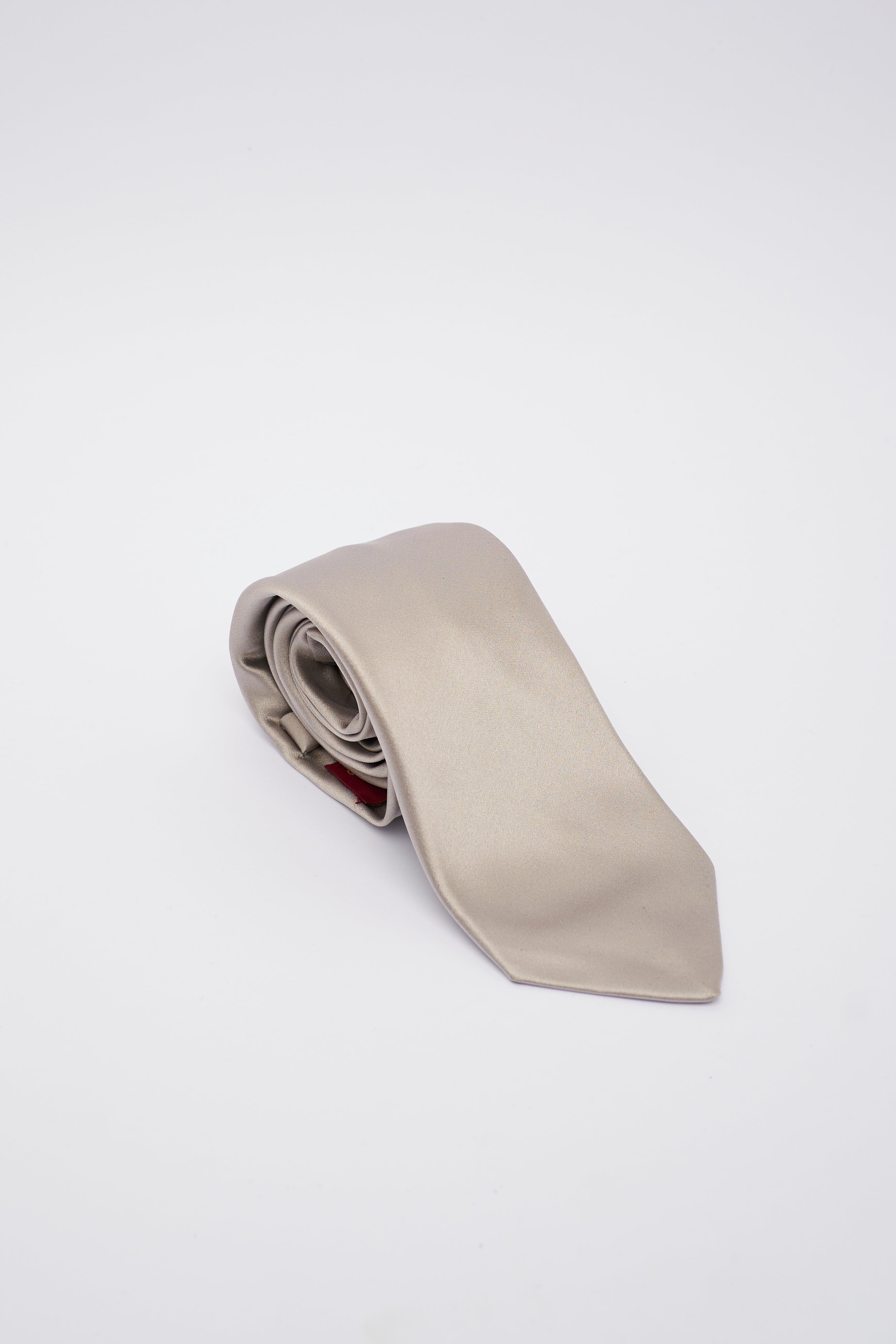 Cravatta in Seta Grigio Perla