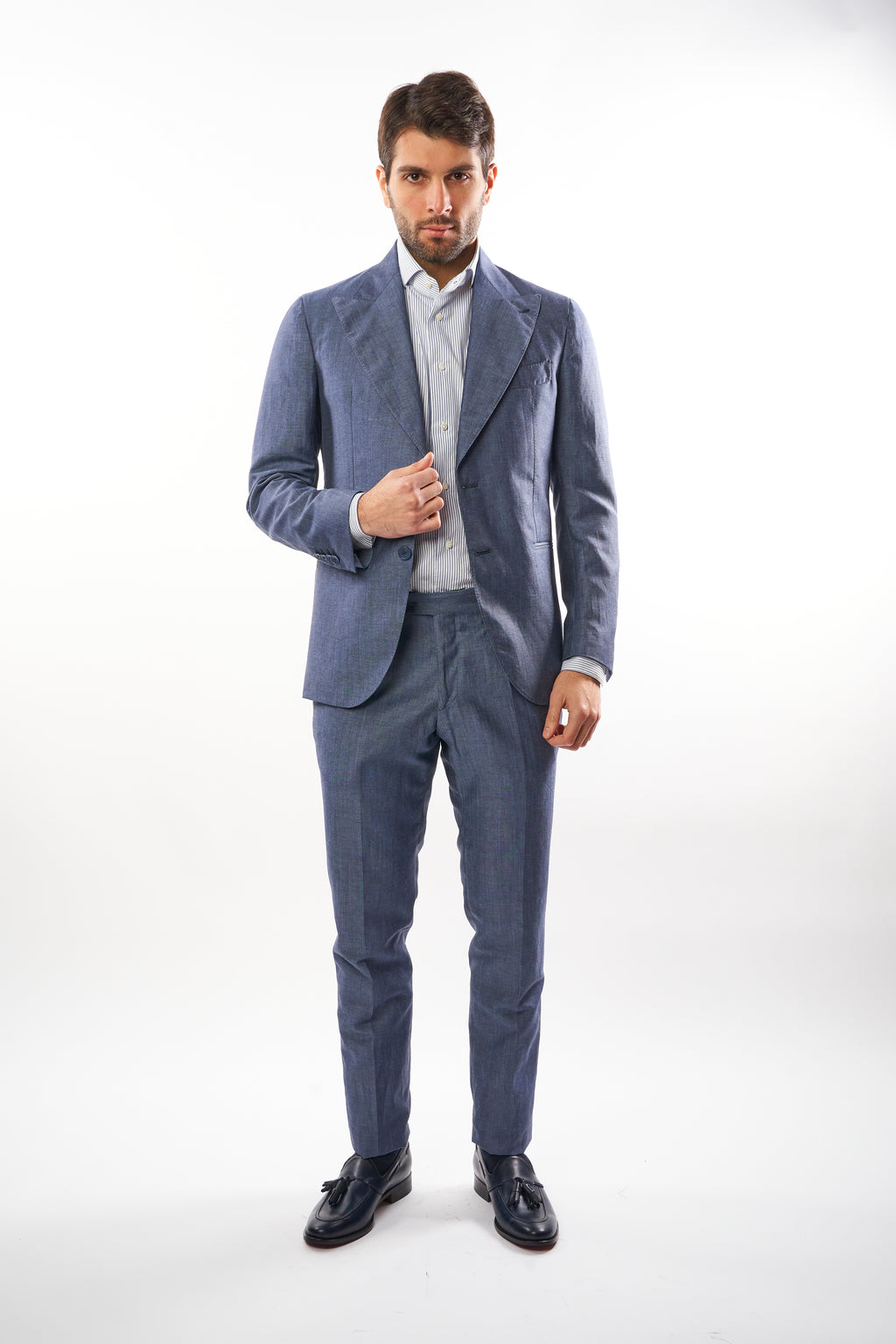 Abito Amalfi in Lino - Denim