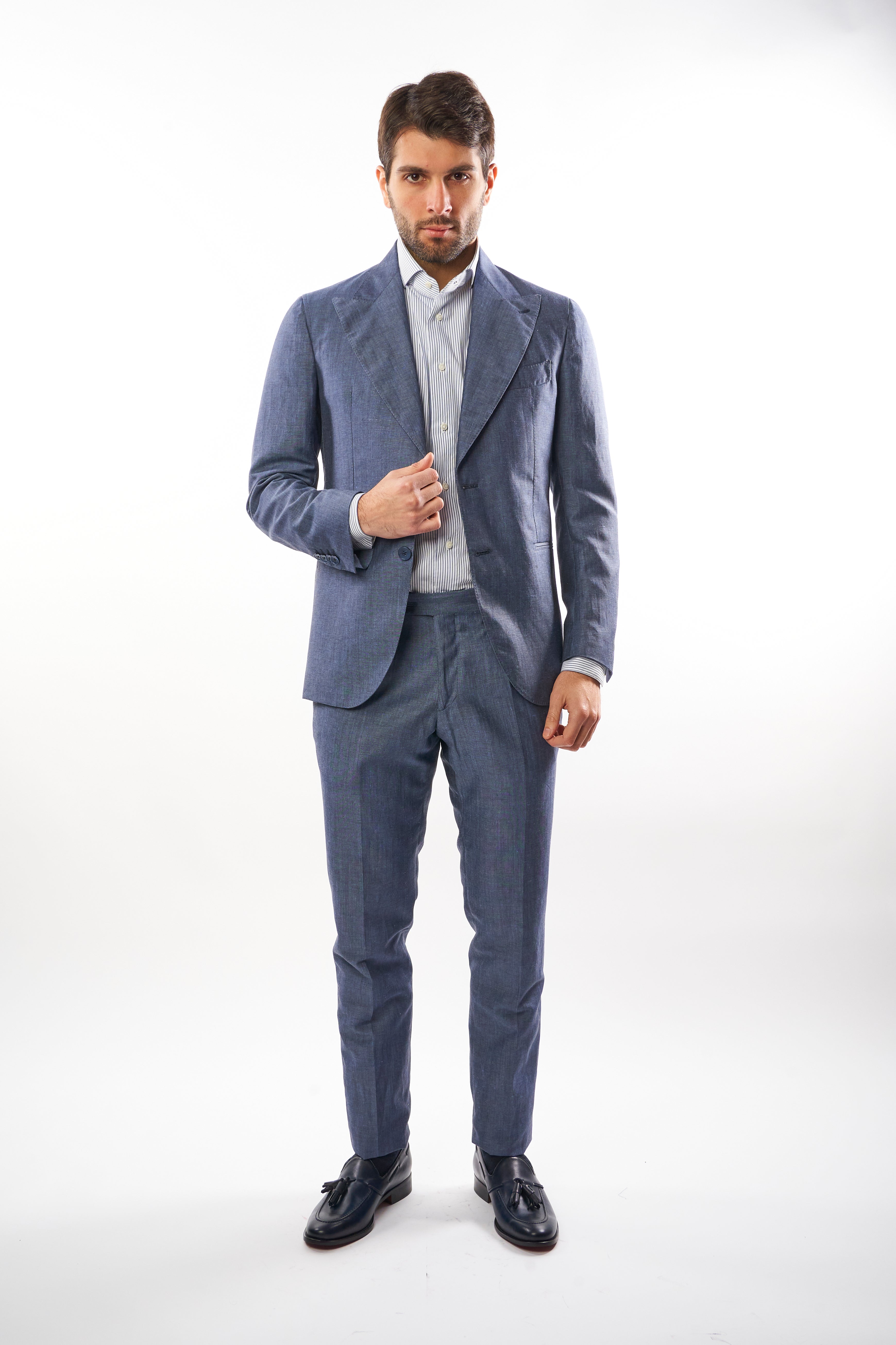 Abito Amalfi in Lino - Denim