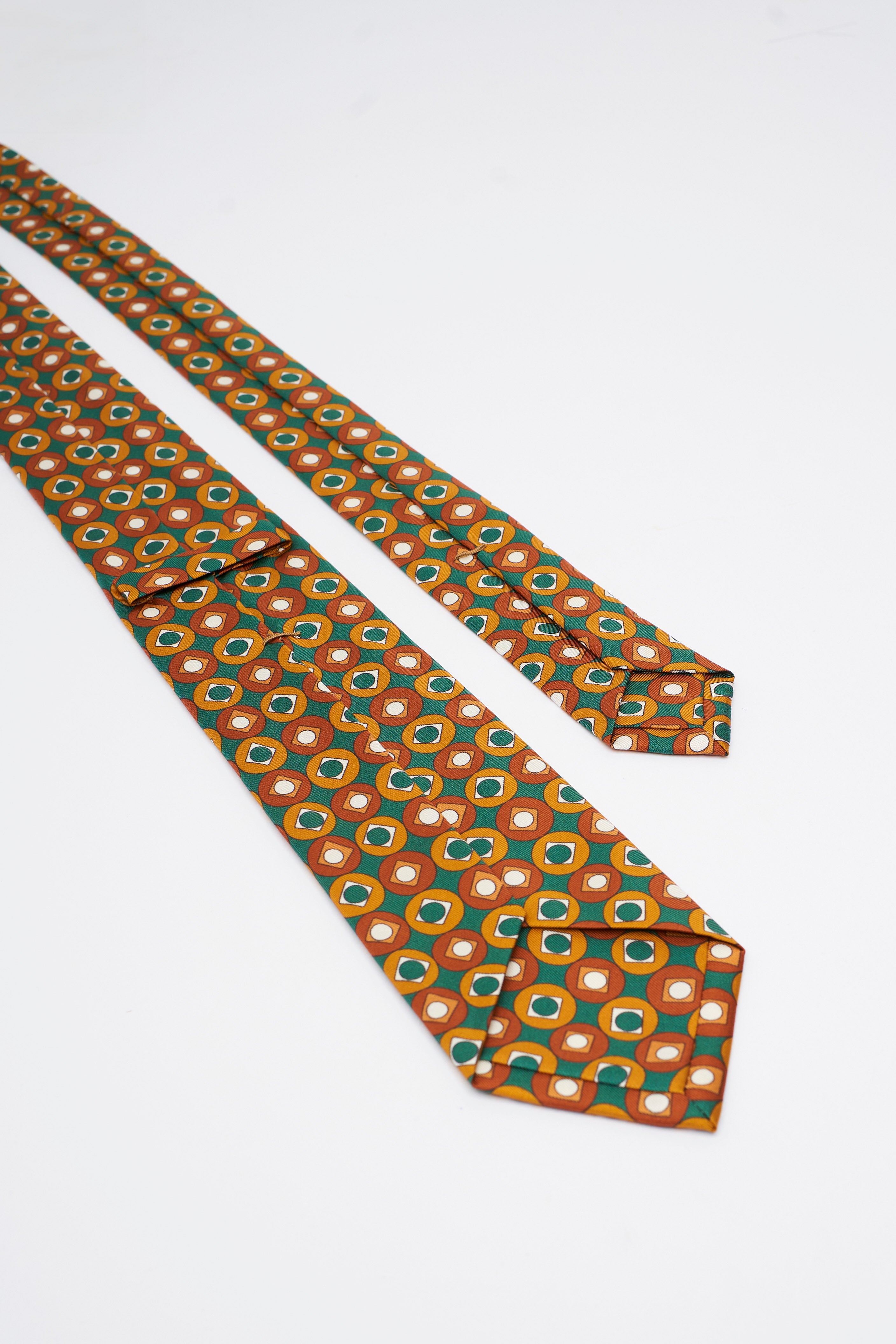 Cravatta in Seta Con Motivo Anni 70