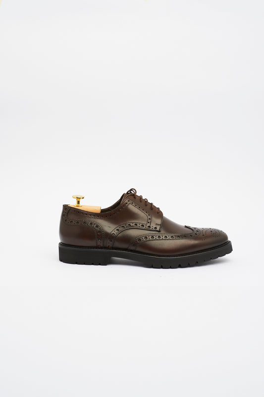 Oxford in Vera Pelle Marrone