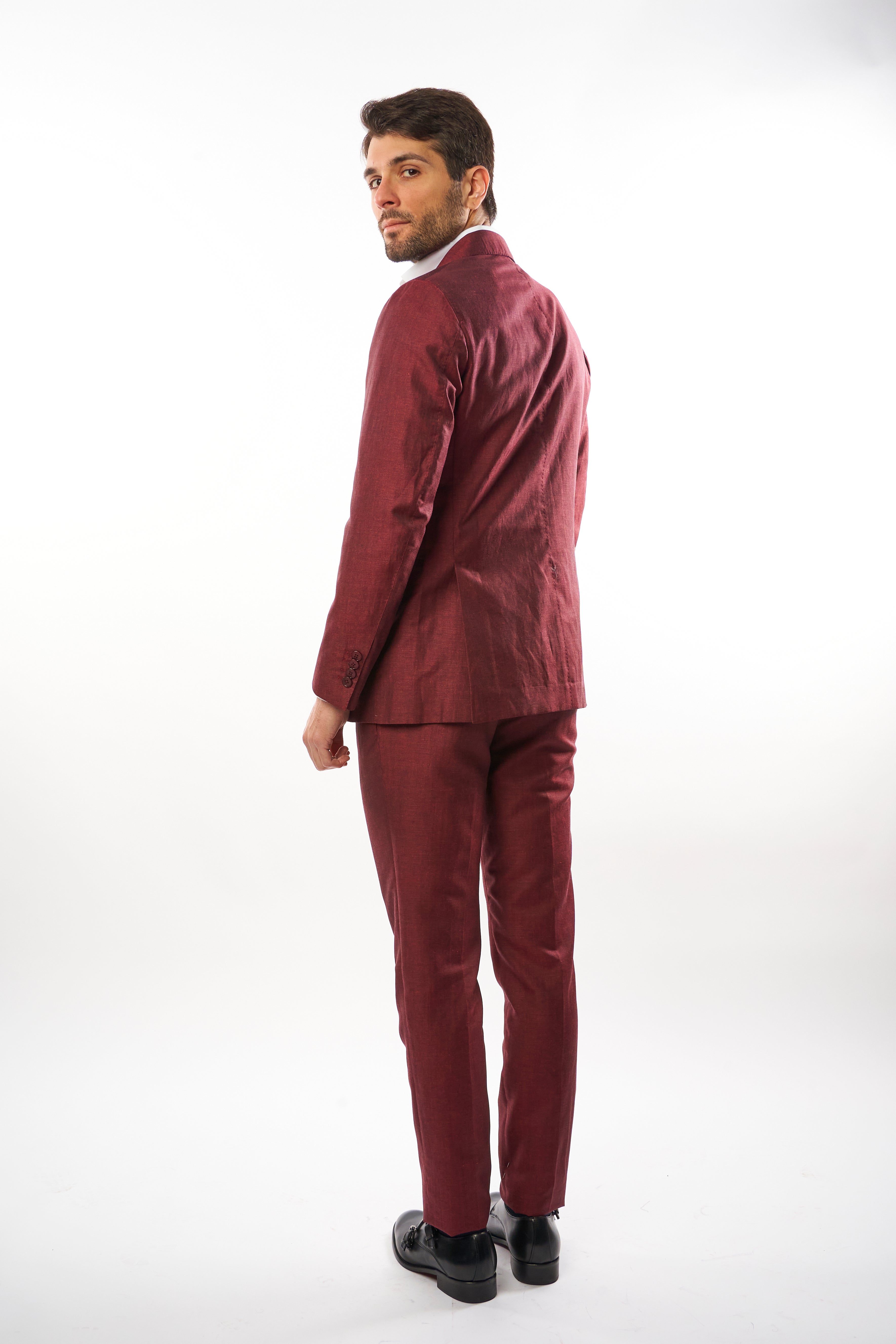 Abito Amalfi in Lino - Rosso