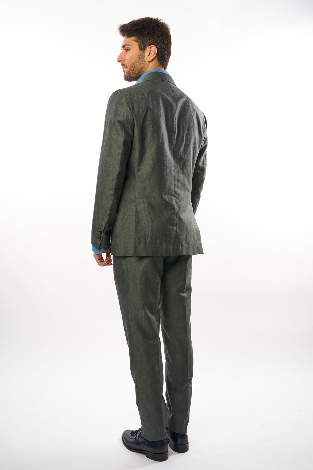 Abito Amalfi in Lino - Verde Oliva