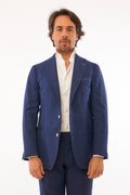 Giacca Procida in Hopsack - Blu Royal