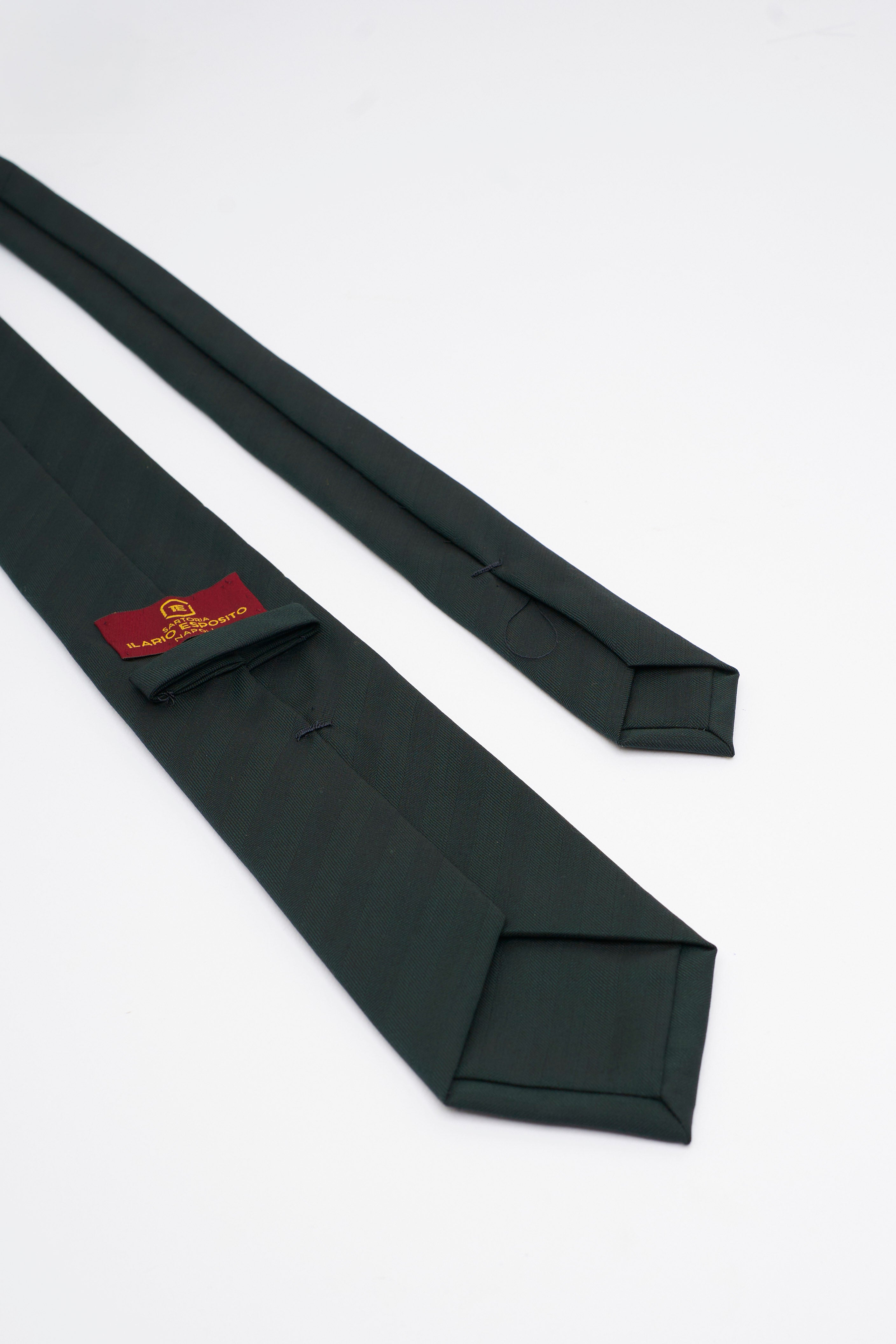 Cravatta in Seta Verdone con Motivo