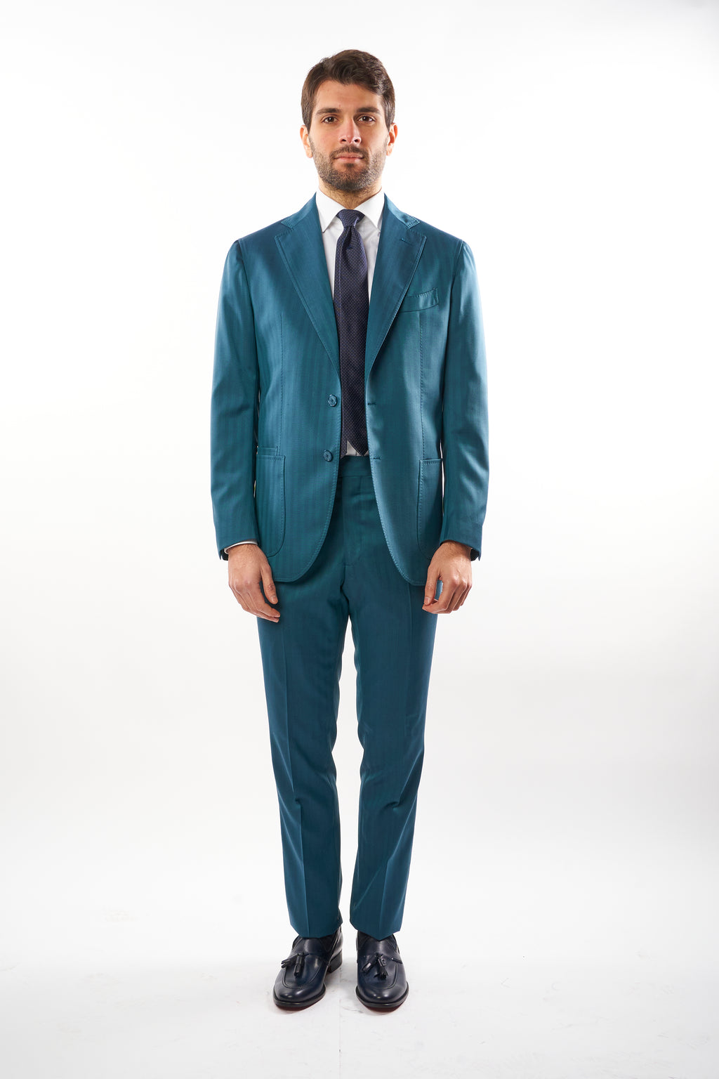 Abito Solaro -  Verde Ottanio su Ottanio