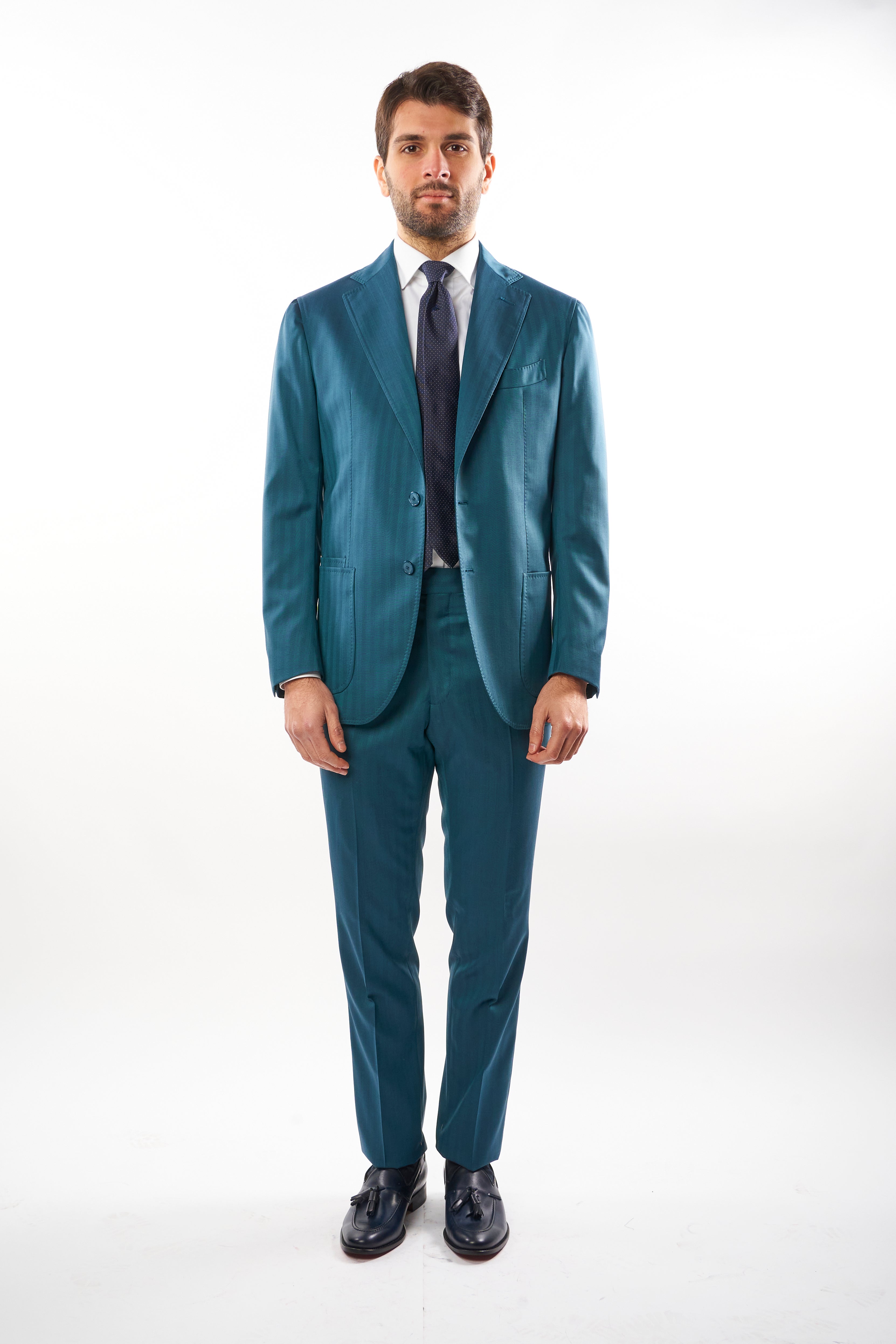 Abito Solaro -  Verde Ottanio su Ottanio