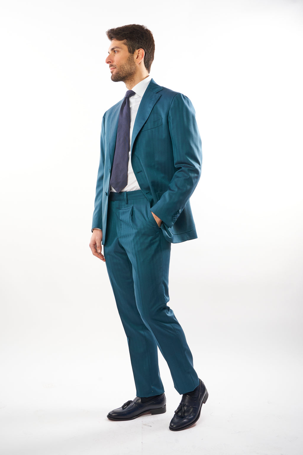 Abito Solaro -  Verde Ottanio su Ottanio