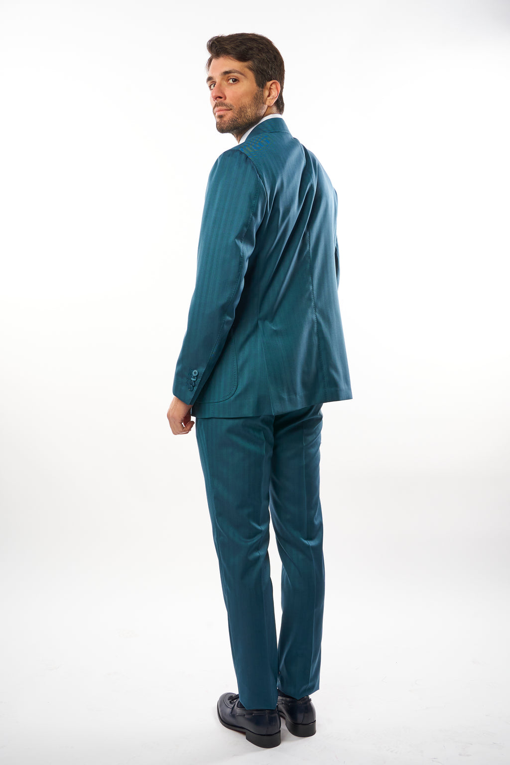 Abito Solaro -  Verde Ottanio su Ottanio