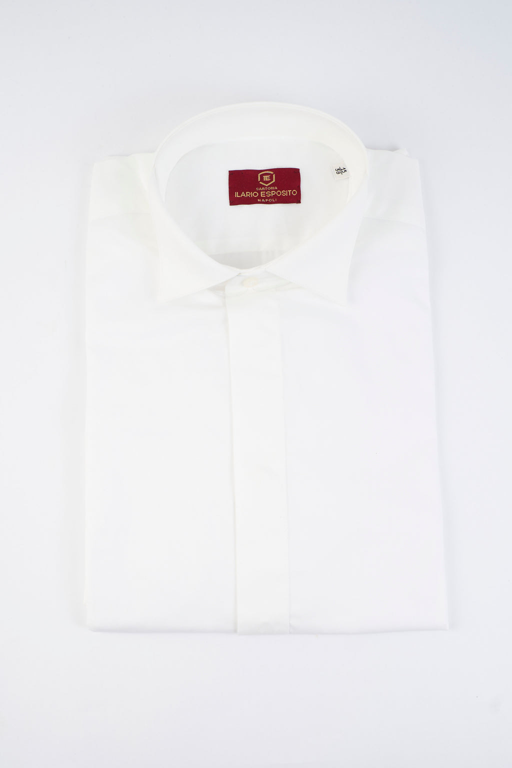 Camicia da Smoking - Bianca con Bottoni Coperti