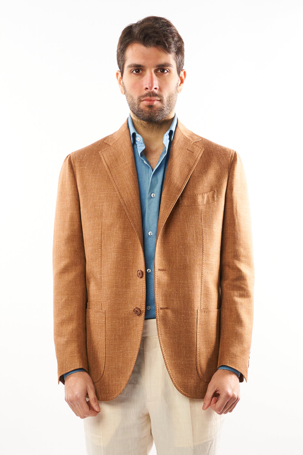 Giacca Nisida in Lino – Senape