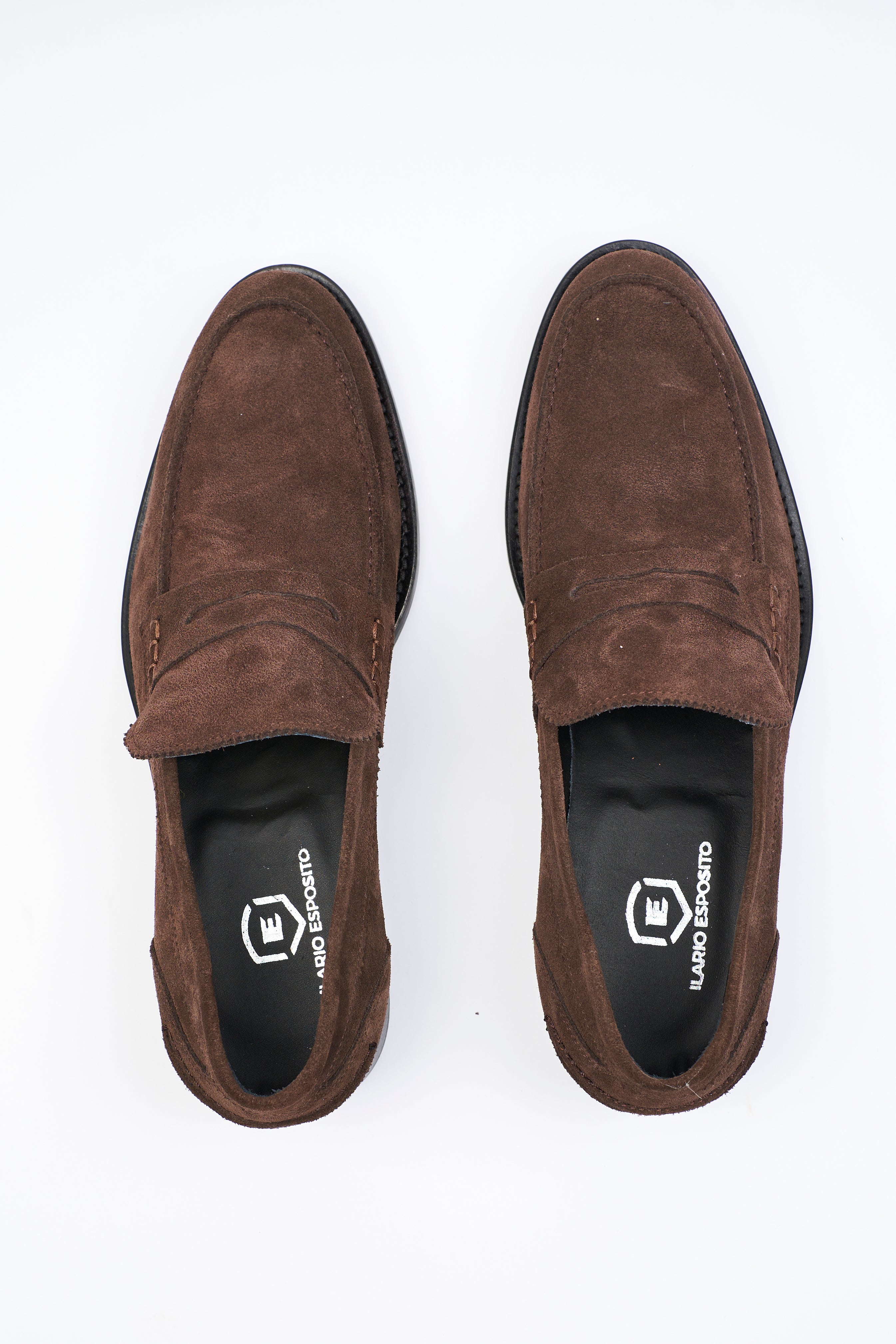 Mocassino Penny Loafer in Camoscio Marrone