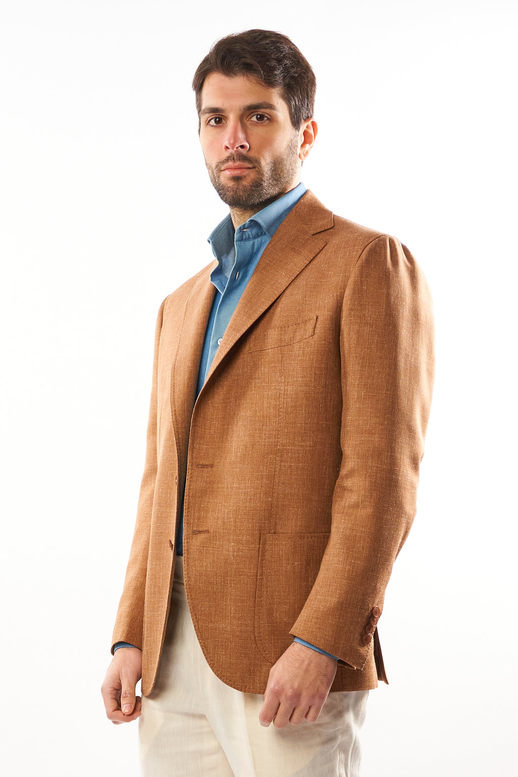 Giacca Nisida in Lino – Senape