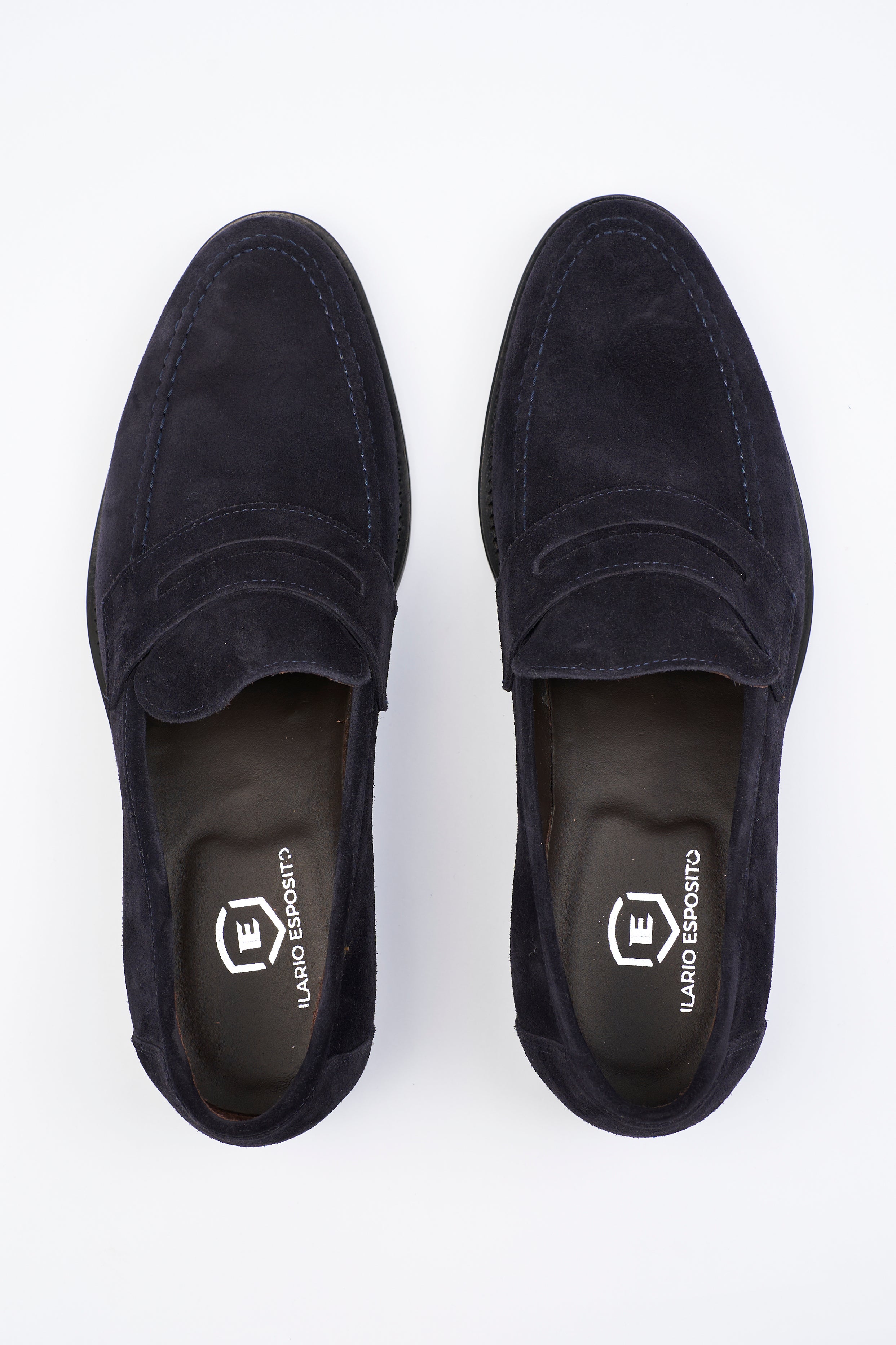 Mocassino Penny Loafer in Camoscio Blu