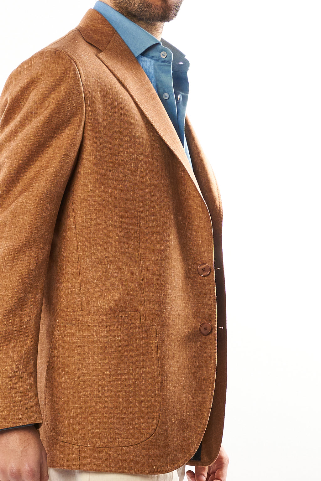 Giacca Nisida in Lino – Senape