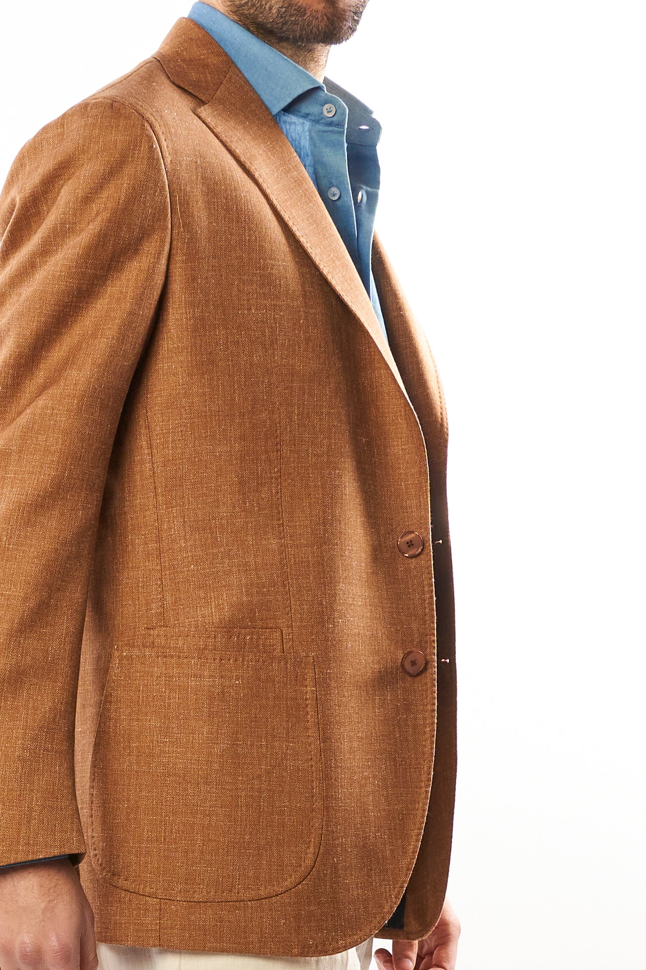 Giacca Nisida in Lino – Senape