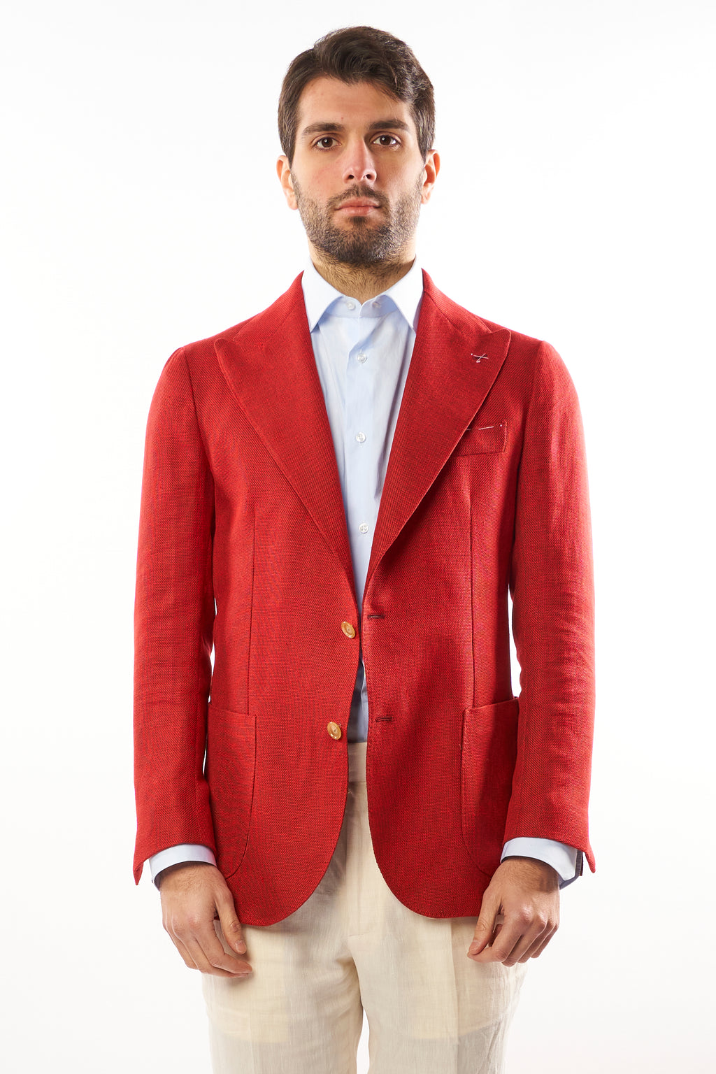 Giacca Nisida in Lino – Rossa