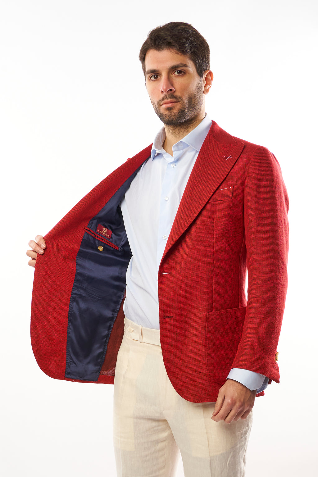 Giacca Nisida in Lino – Rossa