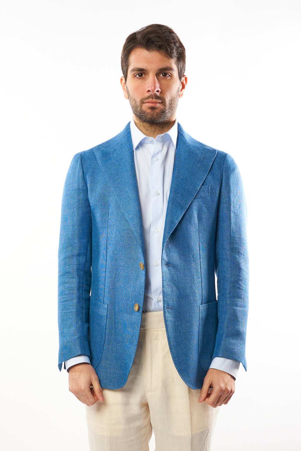 Giacca Nisida in Lino – Azzurra