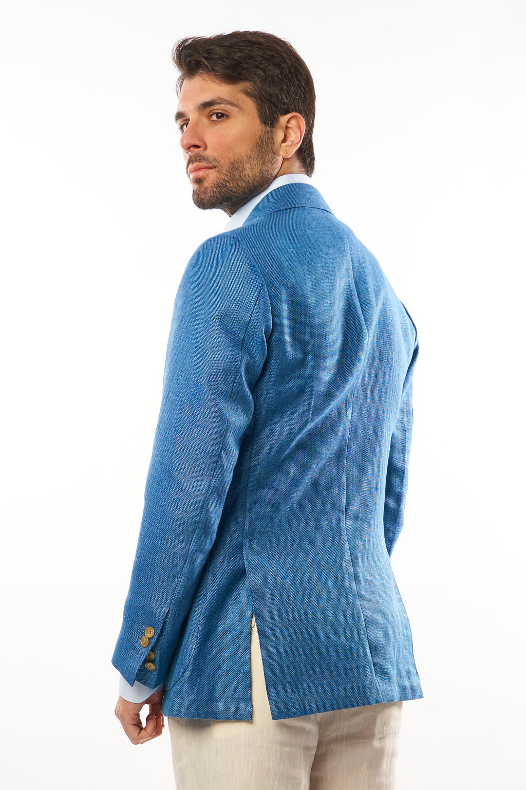 Giacca Nisida in Lino – Azzurra