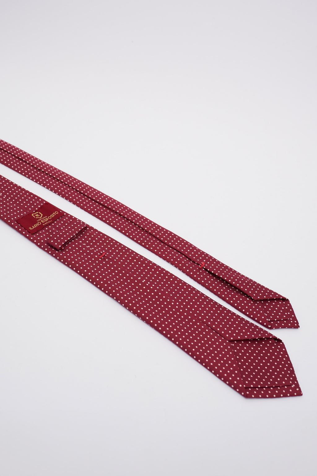 Cravatta Bordeaux a Pois Bianchi
