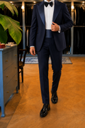 One Button Tuxedo - Reverse Lance Blue