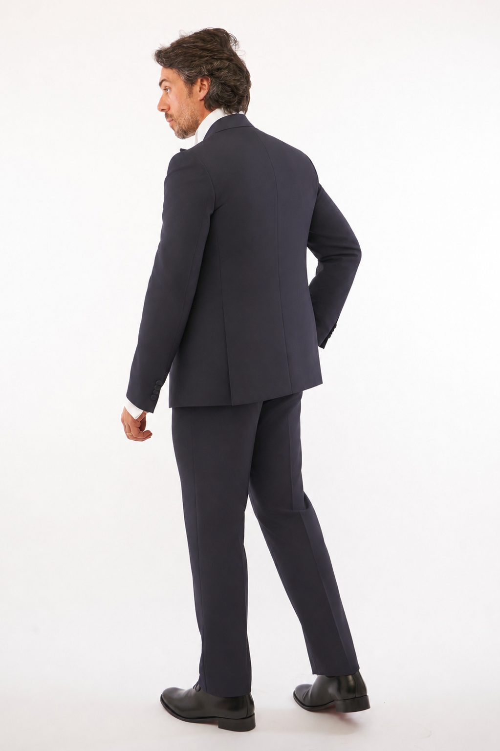 One Button Tuxedo - Reverse Lance Blue