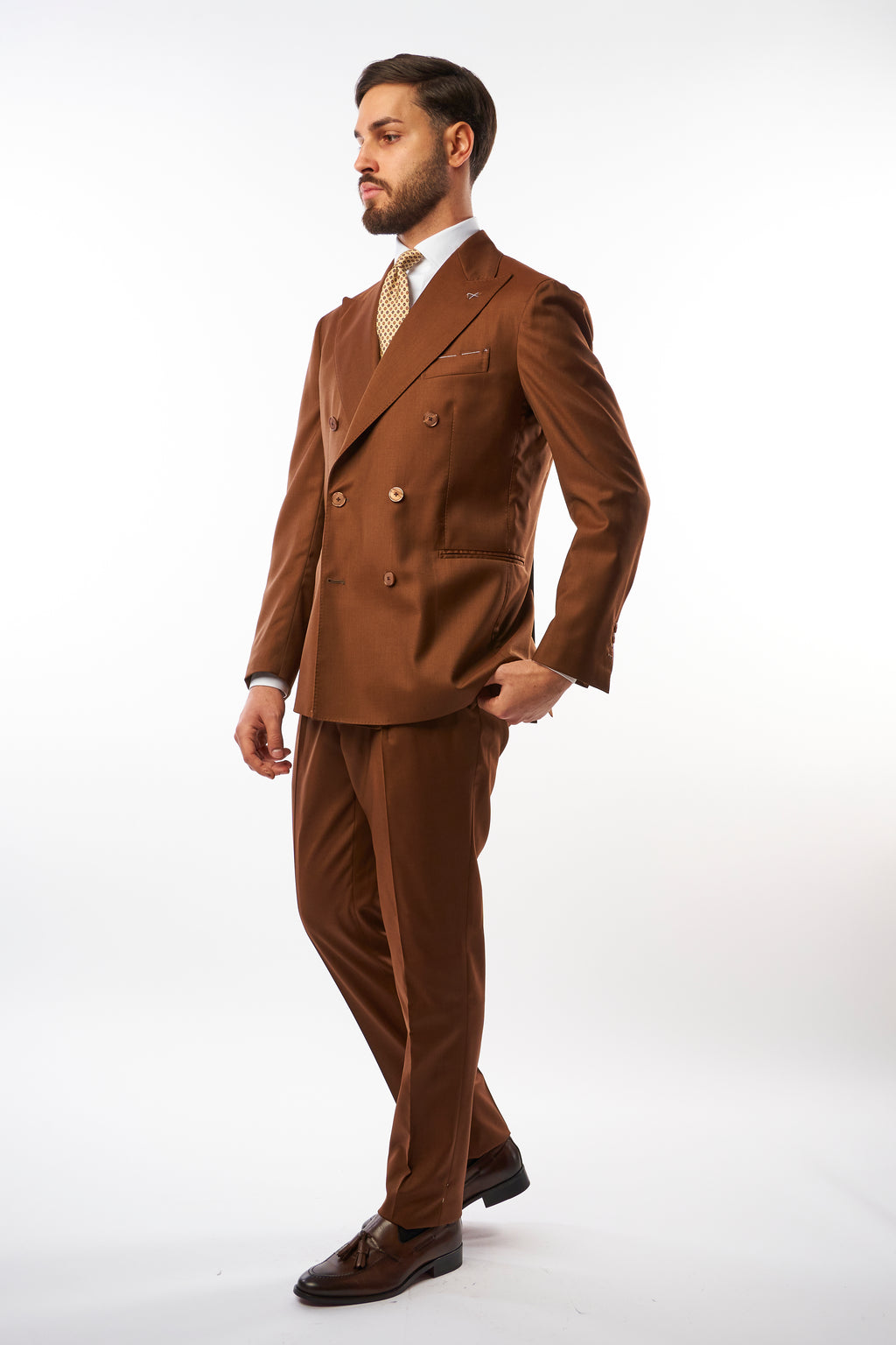 Abito Sorrento Doppiopetto - Tabacco